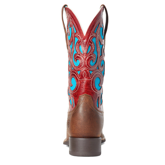 10036025 Ariat Women's Karma Ventek Natural Crunch/Flame Red