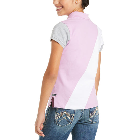 10034959 Ariat Youth Taryn Polo Violet Tulle