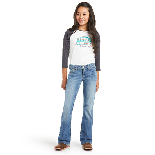 10034639 Ariat Girls Antarctica Bootcut Jean