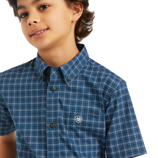 10039511 Ariat Boys Pro Kyree Classic SS Shirt