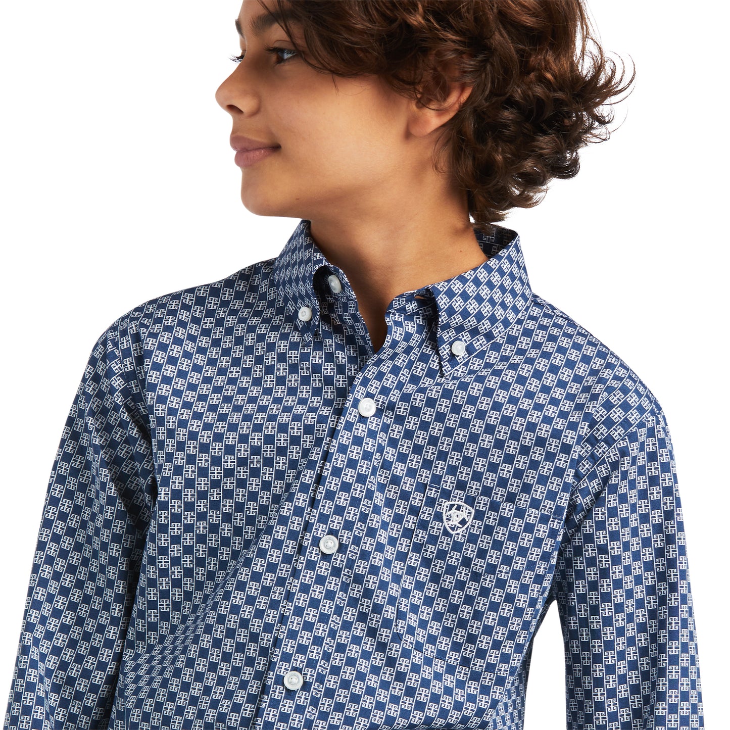 10039514 Ariat Boys Kase Classic LS Shirt
