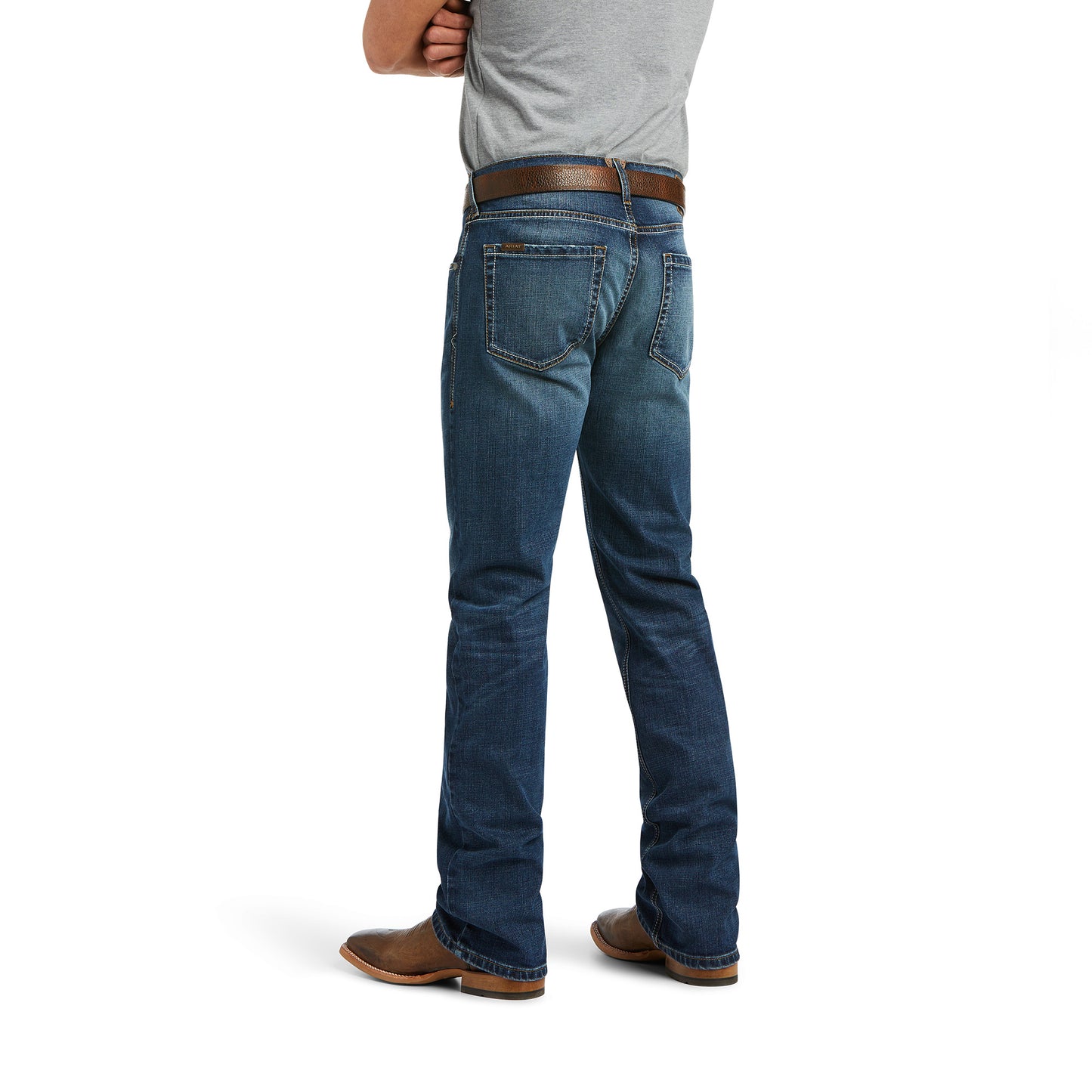 10040124 Ariat Mns M5 Straight Stackable Straight Leg Stretch Madera Heath