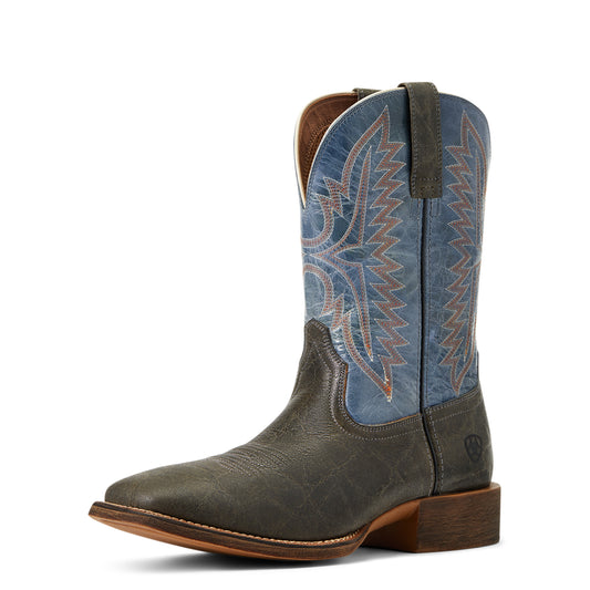 10040276 Ariat Men's Sport Smoke wagon Rampant Charcoal/Noon Blue
