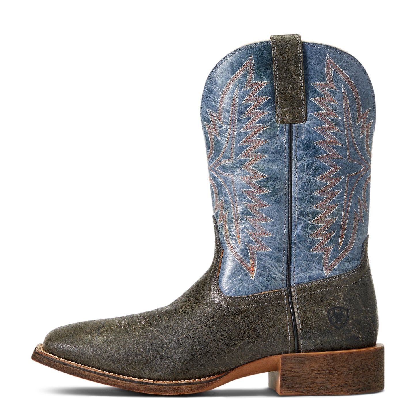 10040276 Ariat Men's Sport Smoke wagon Rampant Charcoal/Noon Blue