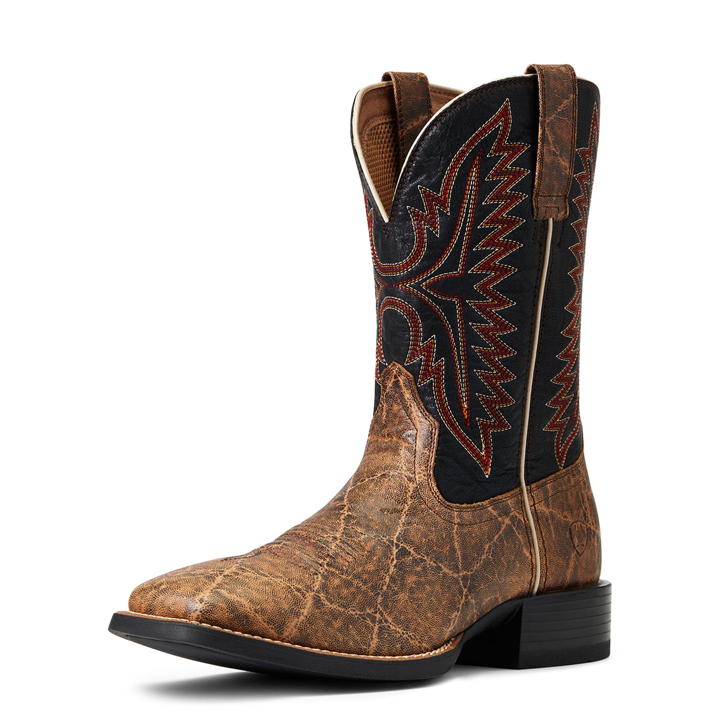 10040277 Ariat Men's Sport Smokewagon Grizzly Elephant Print/Liberty Black