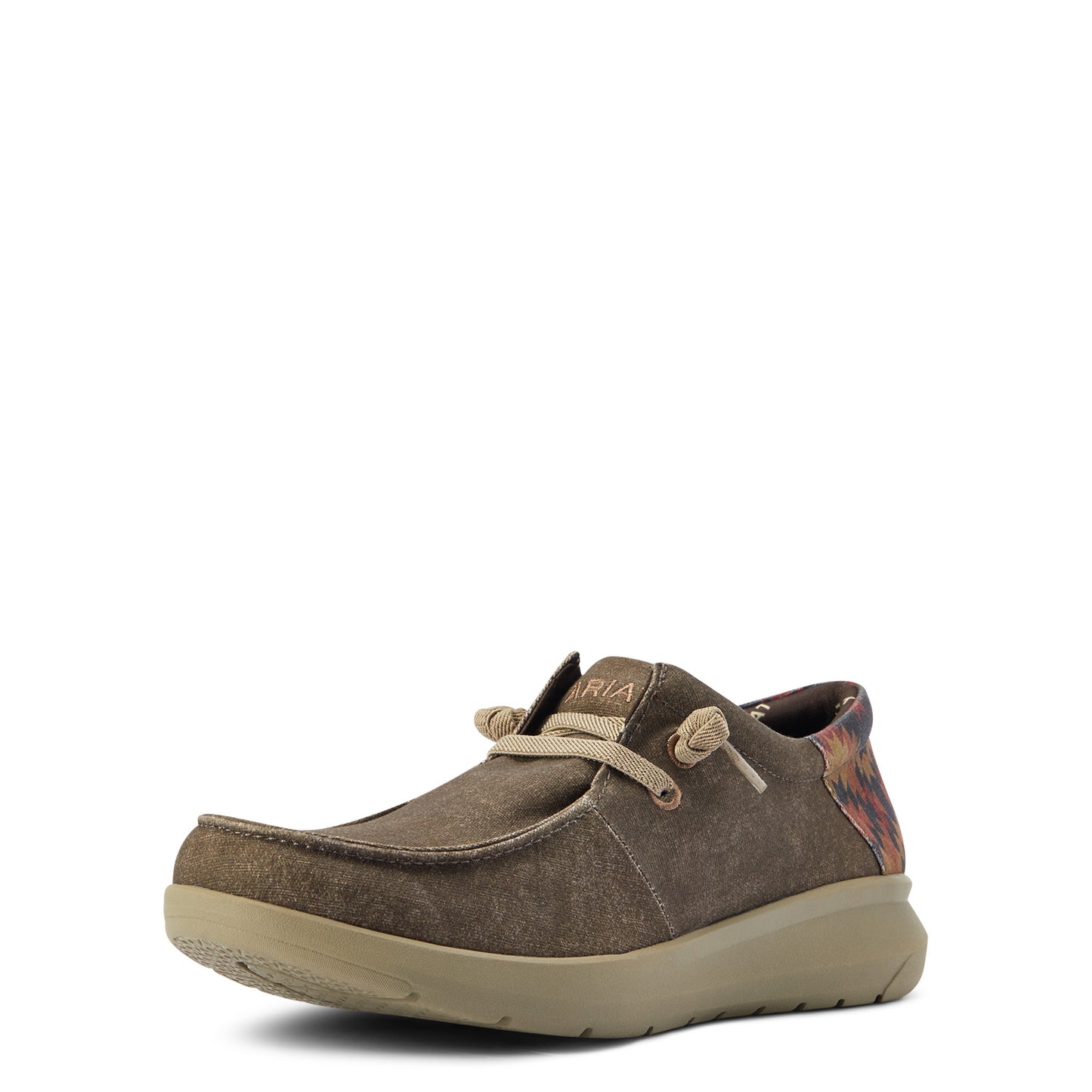 10040445 Ariat Men's Hilo Lace Dark Tan Rust/ Aztec Print