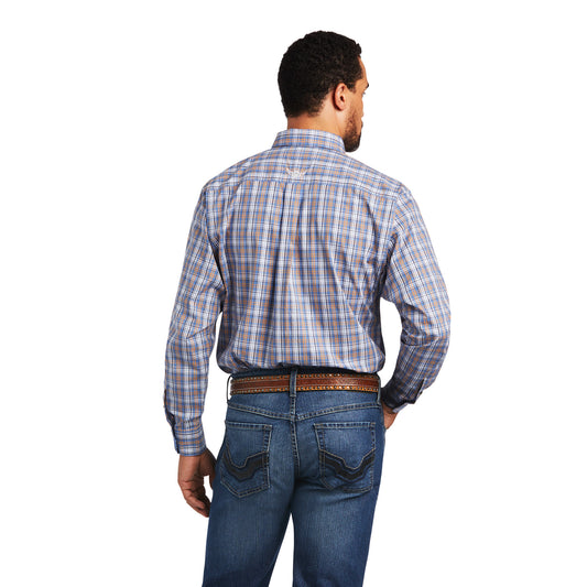10040715 Ariat Mns Relentless Bakelite Blue LS Shirt