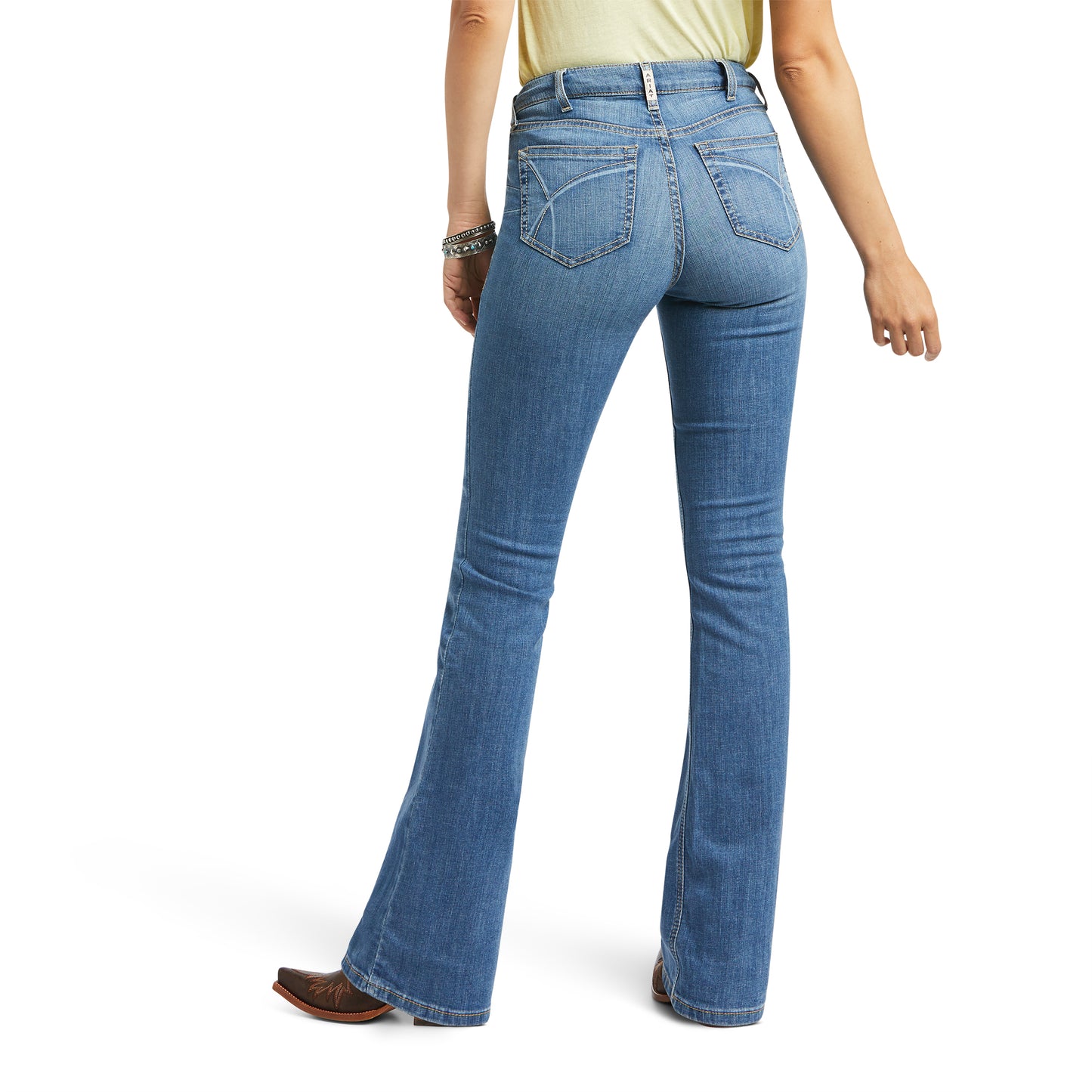 10039602 Ariat Wms Real High Rise Boot Cut Daniela Tennessee
