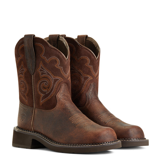 10040264 Ariat Women's Fatbaby Hieritage Tess Forest Brown/Jamocha