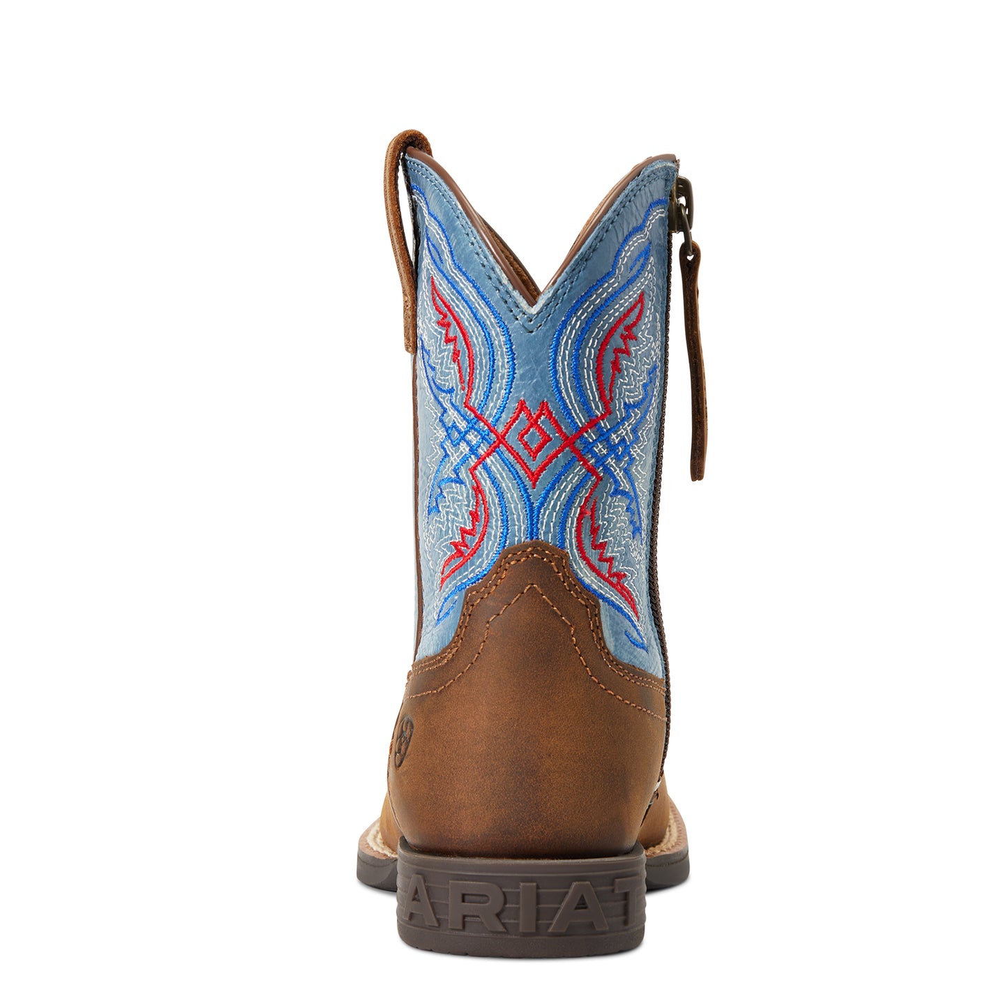 10040254 Ariat Toddler Double Kicker Distressed Brown/Stone Blue