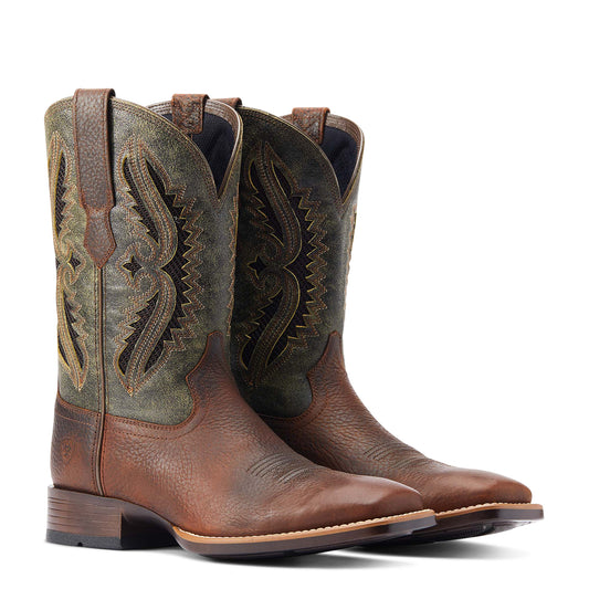 10044478 Ariat Men's Rowder Venttek 360 Rowdy Rust/ Forest Green