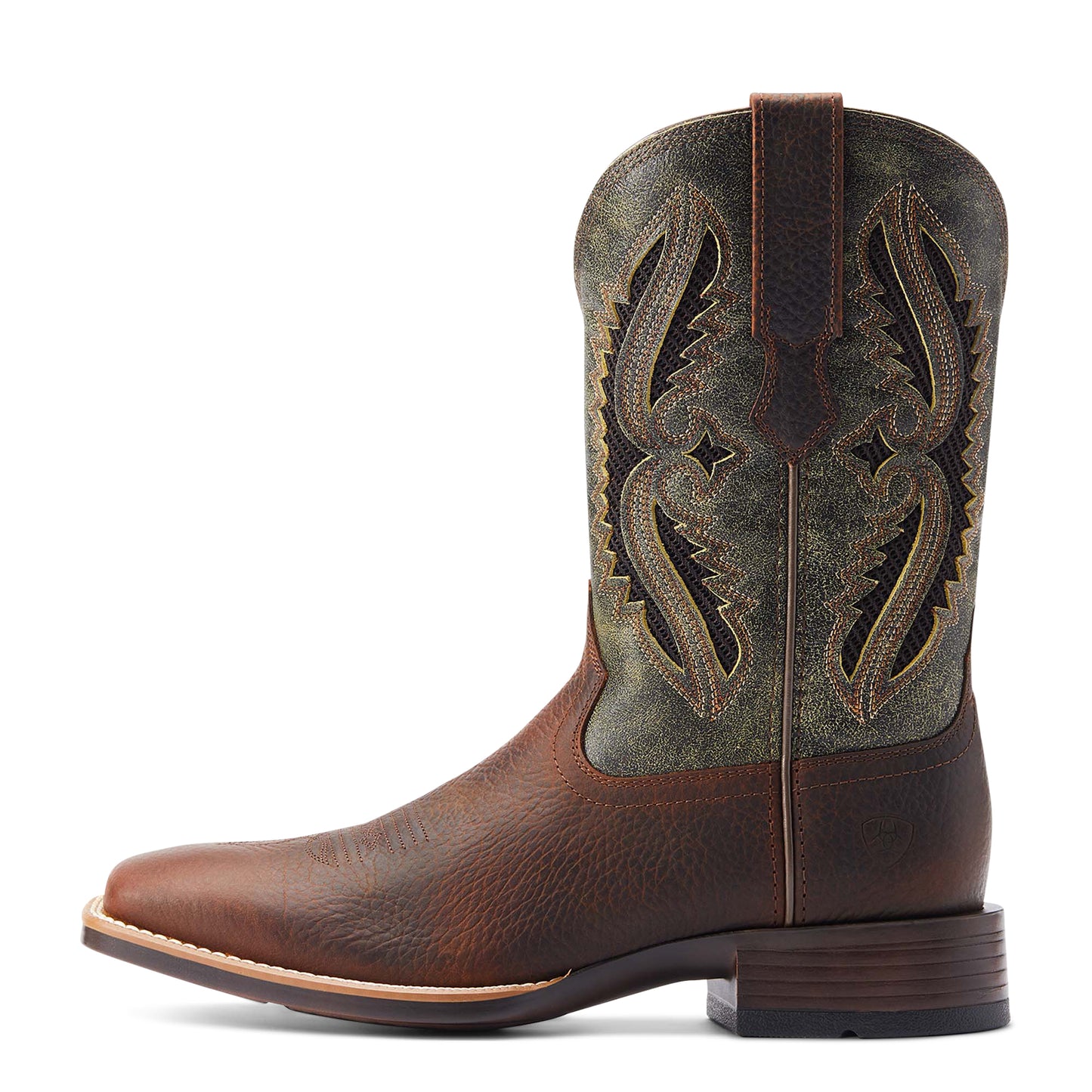 10044478 Ariat Men's Rowder Venttek 360 Rowdy Rust/ Forest Green