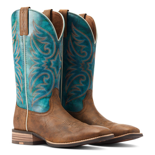 10044568 Ariat Men's Ricochet Aged Tan/ Mystic Teal