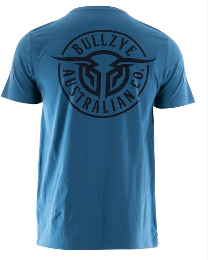 BCP1503002 Bullzye Mns Denim Blue Tee