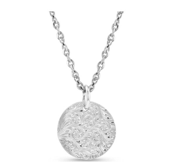 NC4660 Montana Buckle Concho Necklace