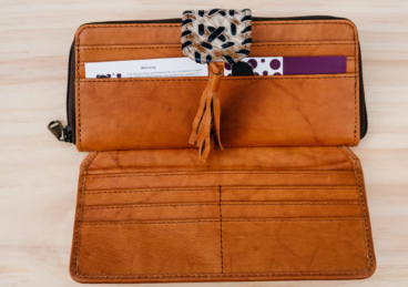 L69985 Handcrafted Boho Cowhide Wallet – Ottawa Boho