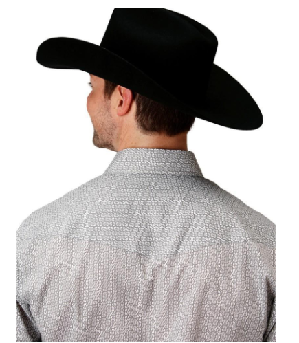 01-001-0019-0101 Roper Mns Karman Classic LS 55/45 Collection Gray Shirt