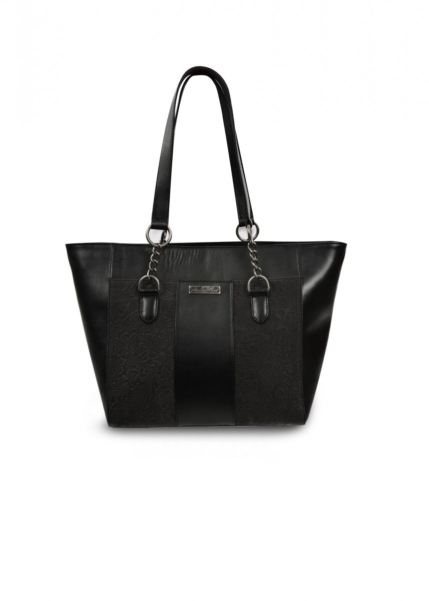 T1S2903TOT Thomas Cook Roseanna Embossed Tote Black