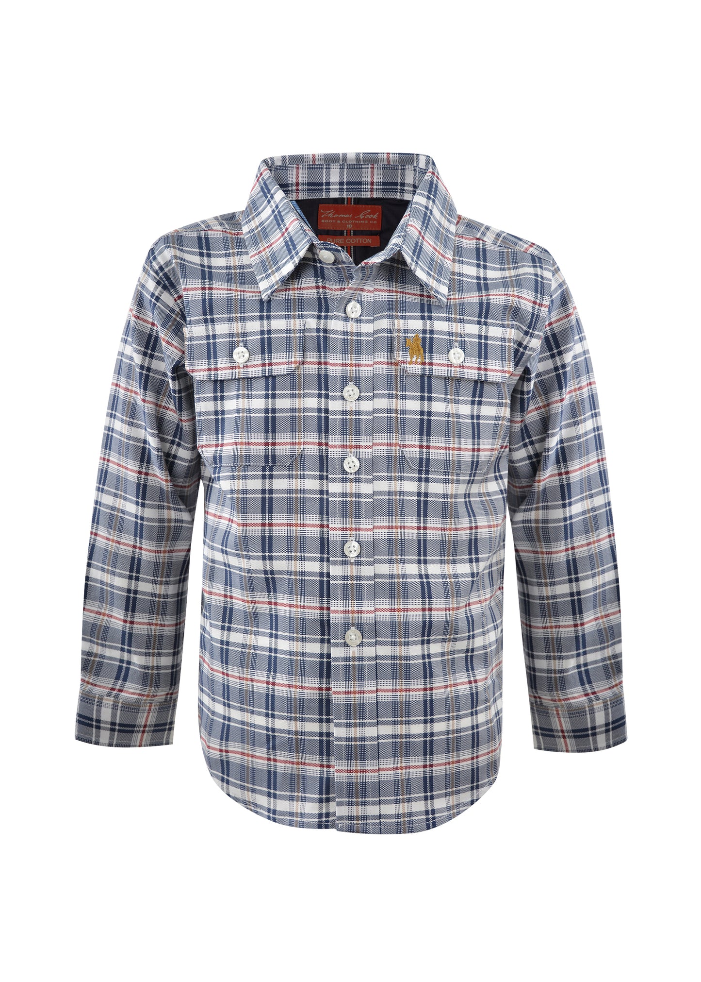 T1W3140017 Thomas Cook Boys Davis Check L/S Shirt