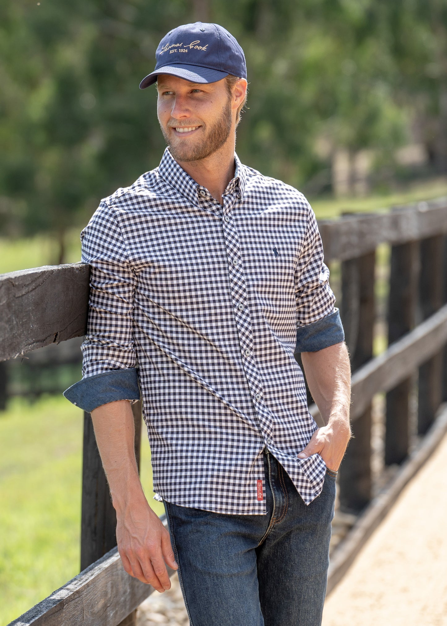 T2S1120036 Stanley Mens Check L/S Shirt