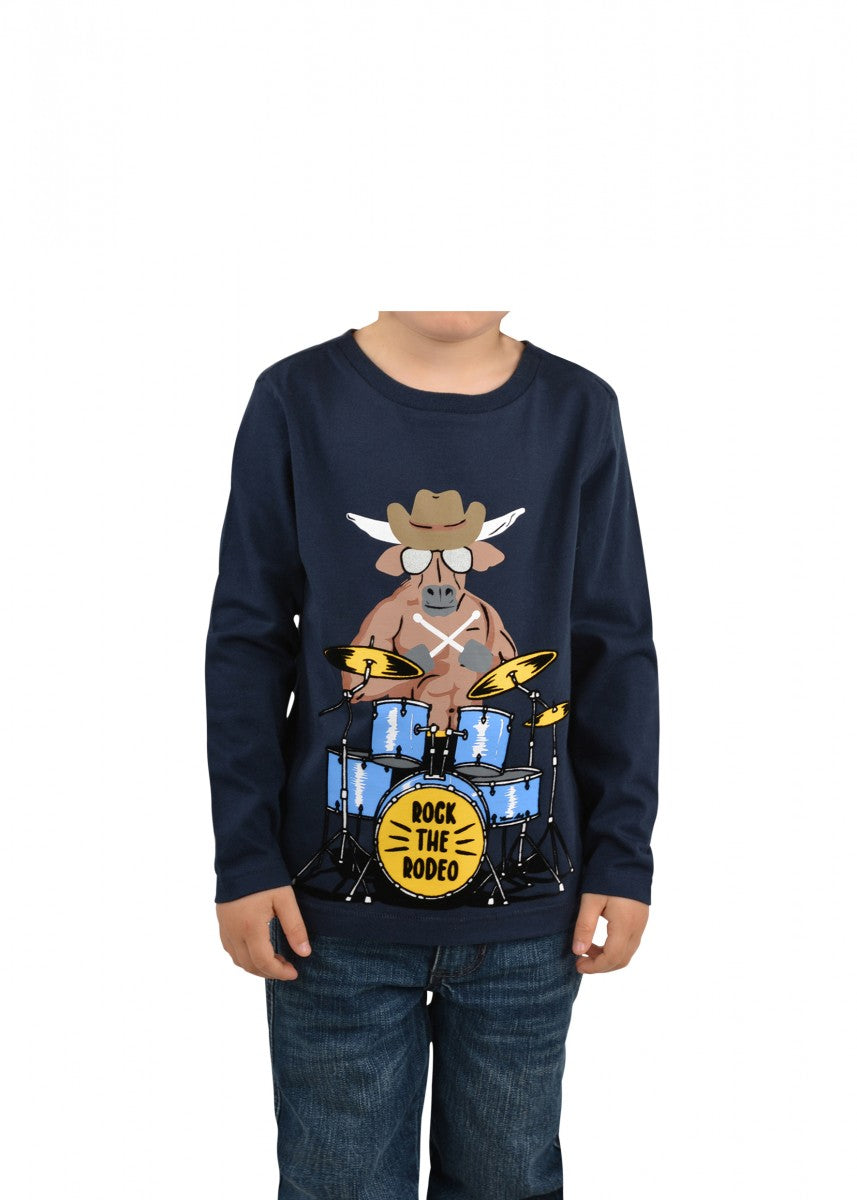 T2W3501139 Thomas Cook Boys Drum Kit LS Tee