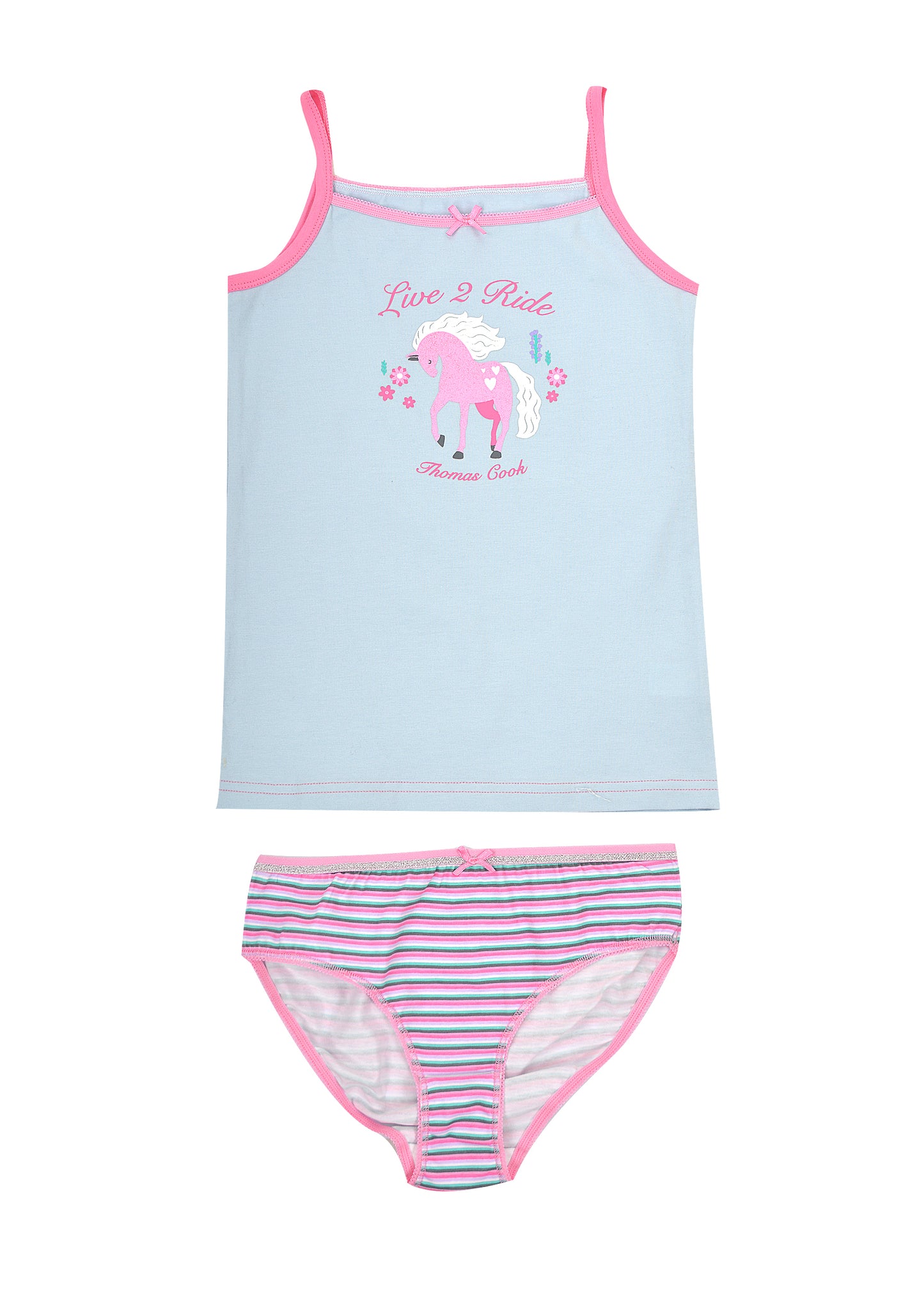 T2W5902098 Thomas Cook Girls Singlet and Underwear Set Purple