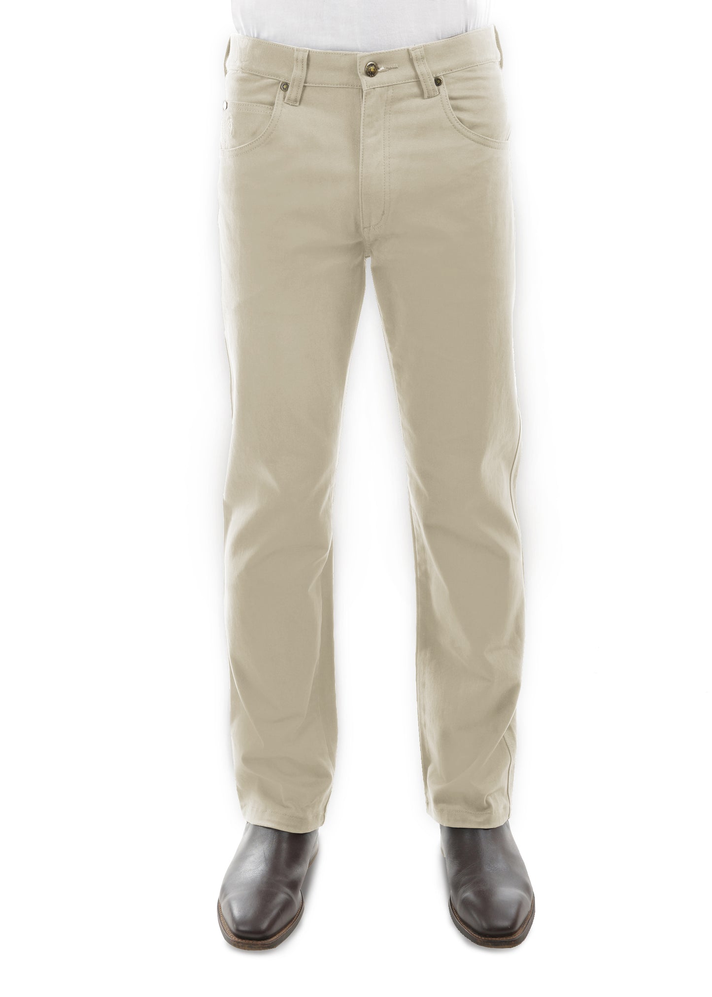 TCP1225007 Thomas Cook Men's Tailored Moleskin Jean Stone 32' Leg