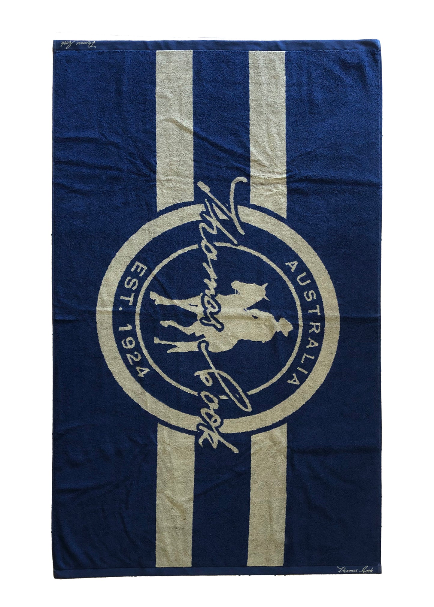 TCP1900TWL Thomas Cook Logo Towel Navy/Tan