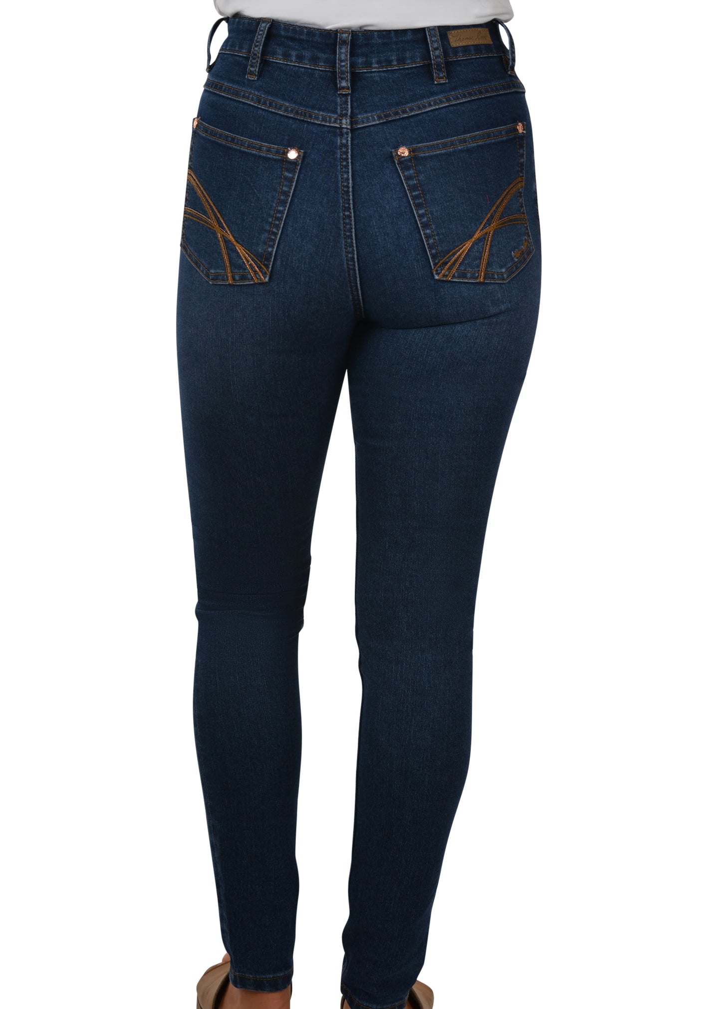 TCP2240072 Thomas Cook Women's Crystal Skinny Leg High Wasted Jean 30''