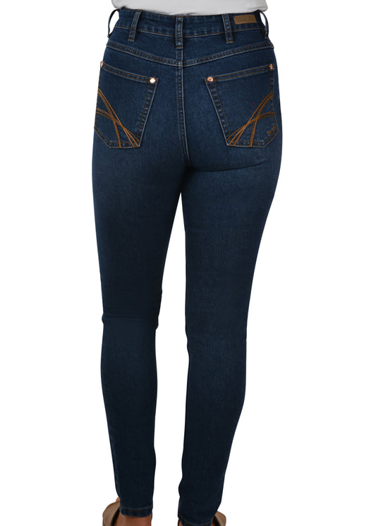 TCP2240072 Thomas Cook Women's Crystal Skinny Leg High Wasted Jean 30''