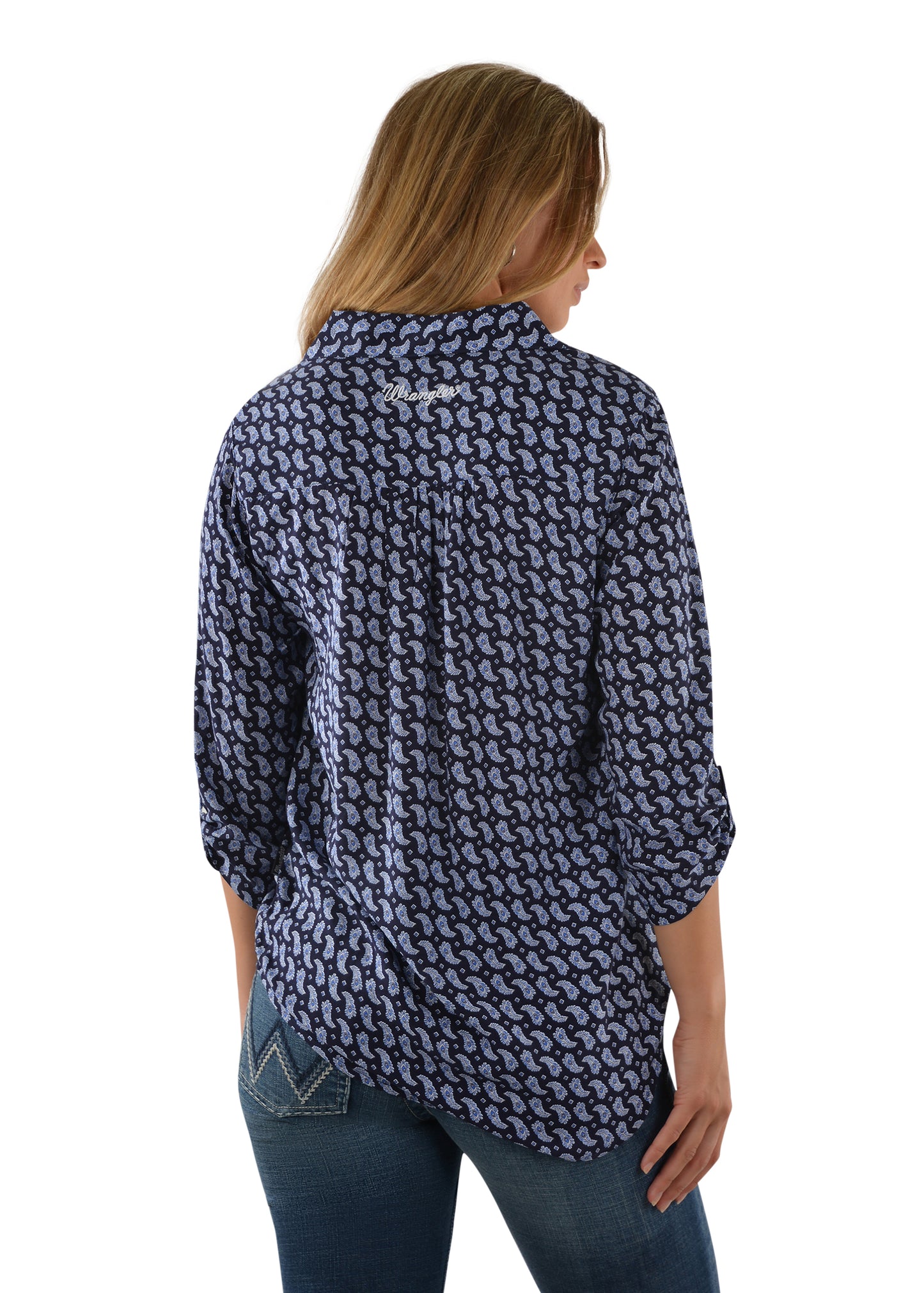 X1S2131700 Wrangler Women's Natalia Print 3/4 Sleeve