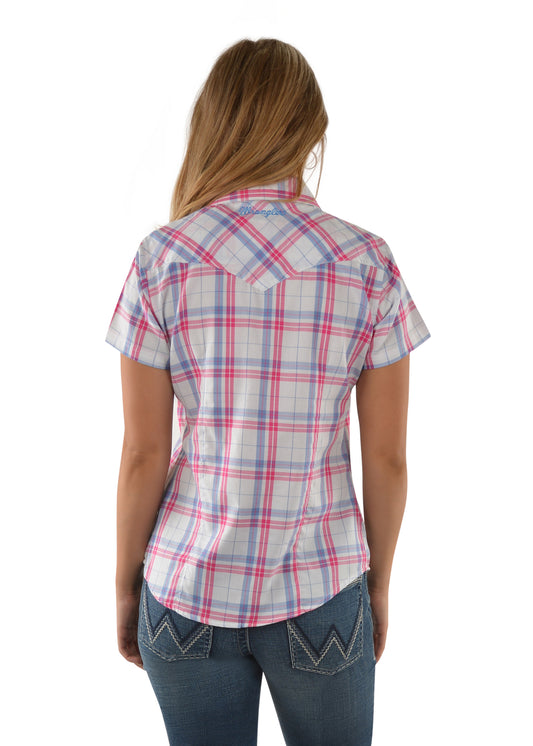 X1S2132706 Wrangler Women's Luna Check SS Shirt