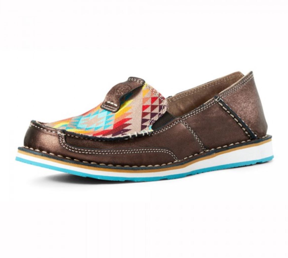 10029744 Ariat Womens Cruiser Copper Metallic/Rainbow Aztec