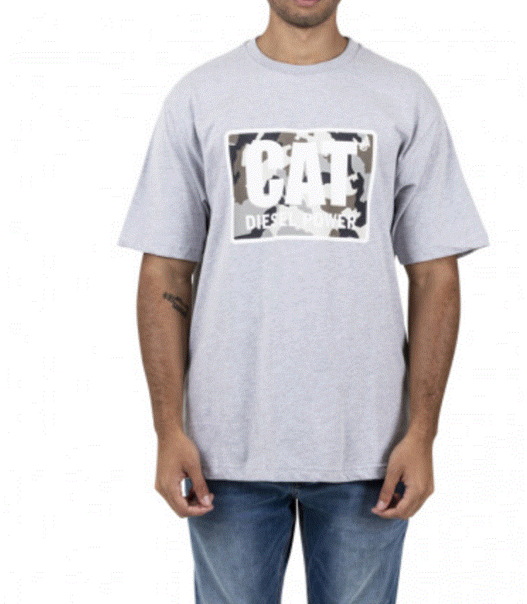 1510451 Cat Diesel Power Tee Grey