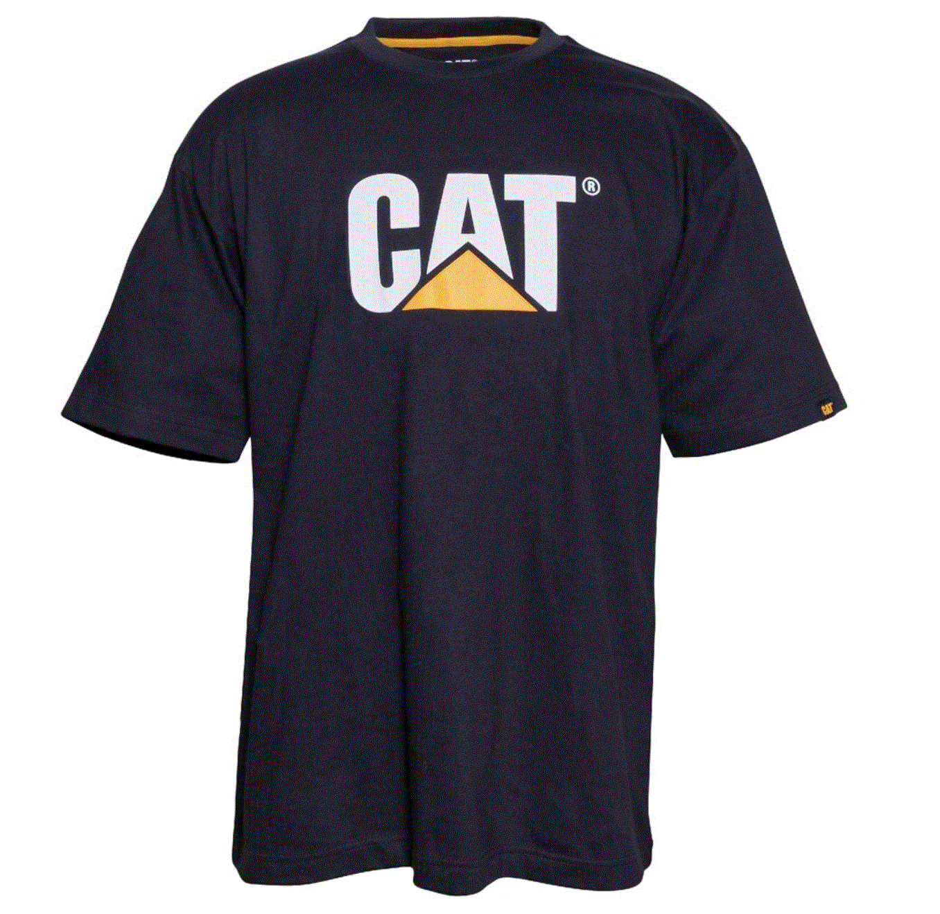 1510305 Cat Logo Tee Black