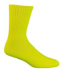1BAMHVLEMON BT Bamboo Extra Thick Socks Hi Vis Lemon