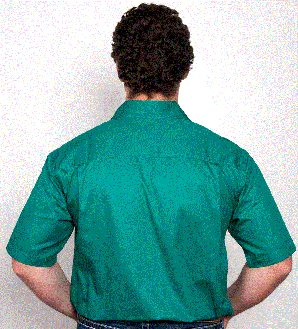 10104DKG Just Country Mens Adam Work Shirt Short Sleeve
