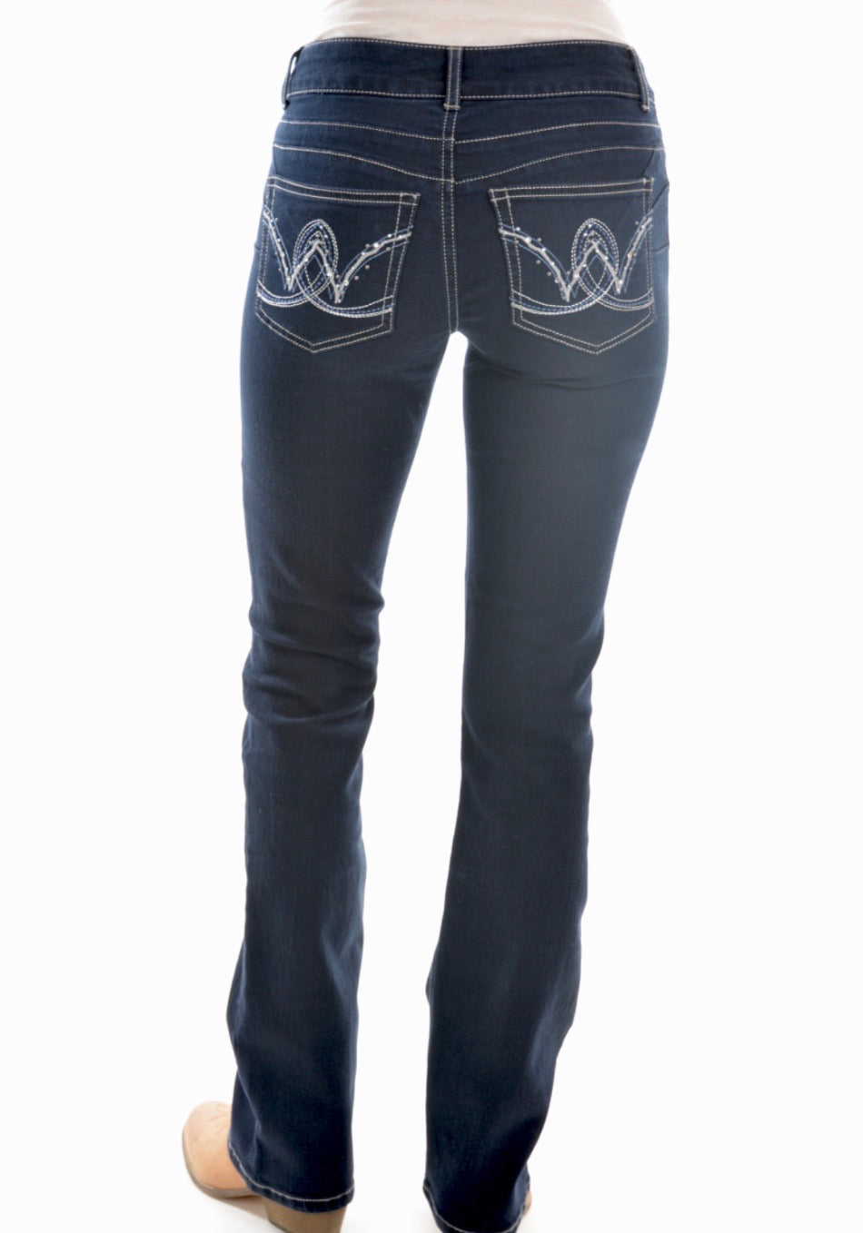 XCP224649334 Wrangler Women’s Mae Sits above hip 34’ leg