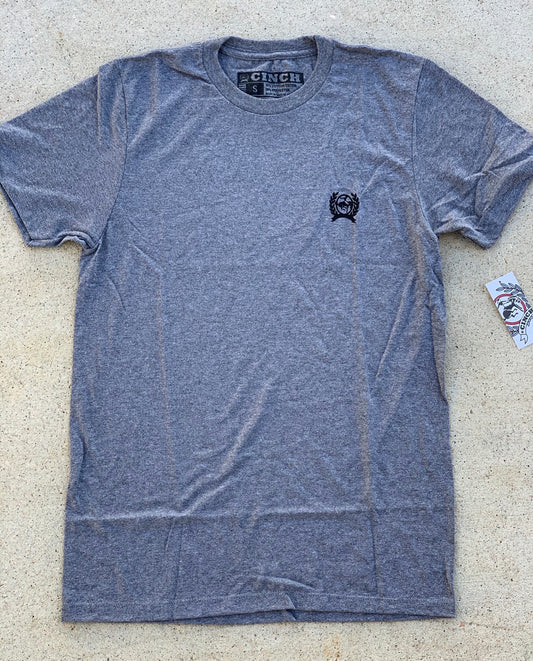 MTT1690370-GRY Cinch Mens Logo Tee Grey