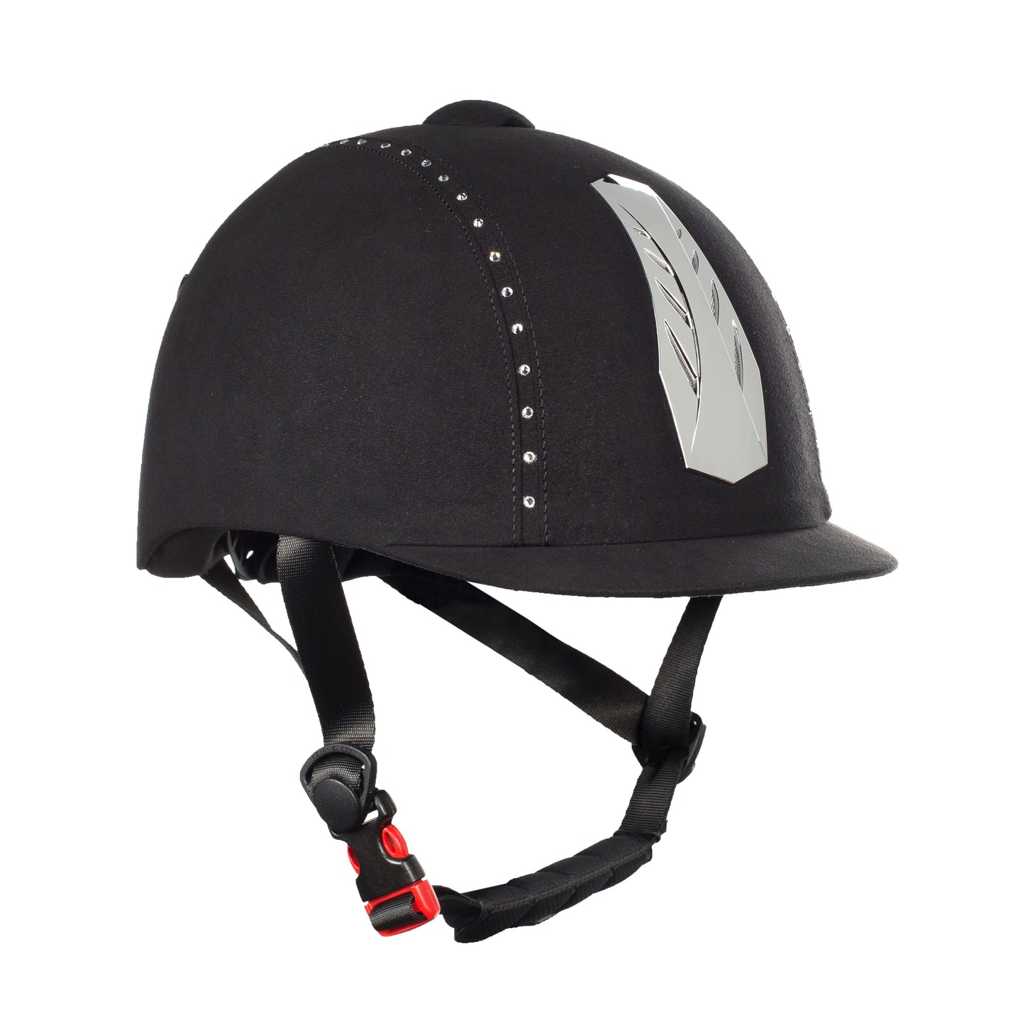 30048-BL/CRYST SALE Horze Triton Galaxy Helmet VG1 Black