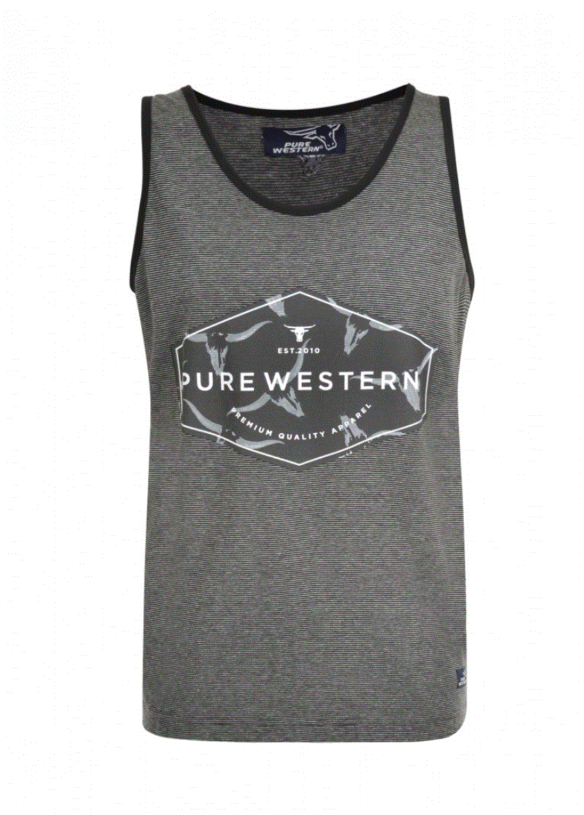 P0S1501346 Pure Western Mens James Singlet