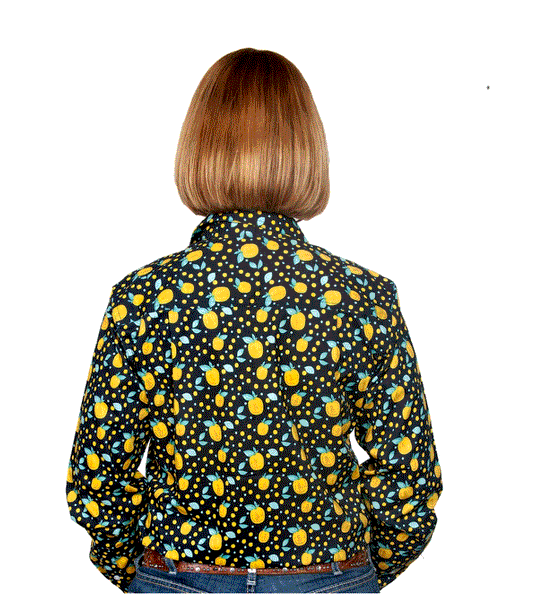 WWLS2100 Just Country Women's Abbey Work Shirt Lemons