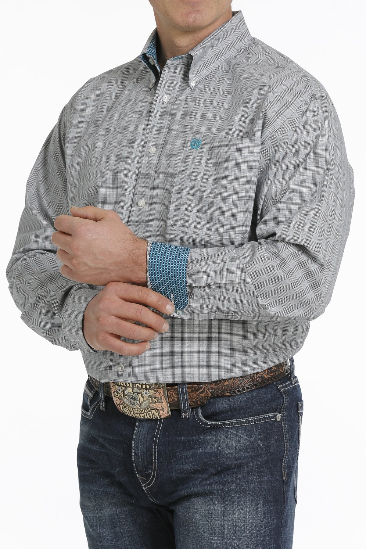 MTW1105309 Cinch Men's Classic Check LS Shirt