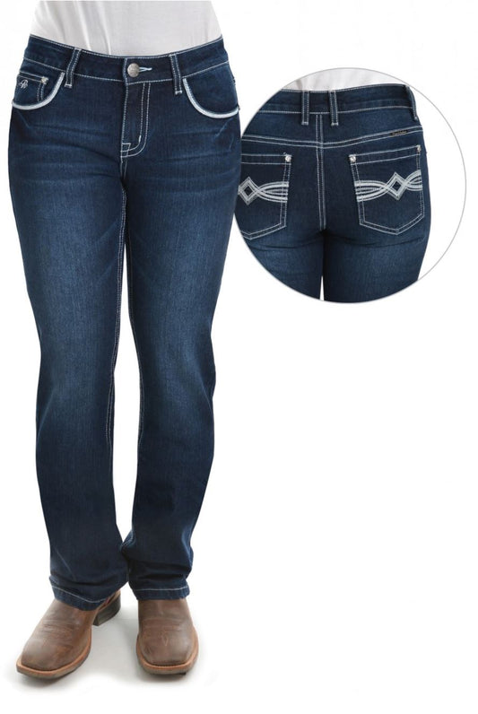 PCP2212382 Pure Western Women's Nancy Straight Leg Jean 34'