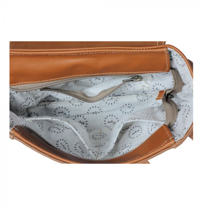 S-3381 Classic Carvings Leather Backpack