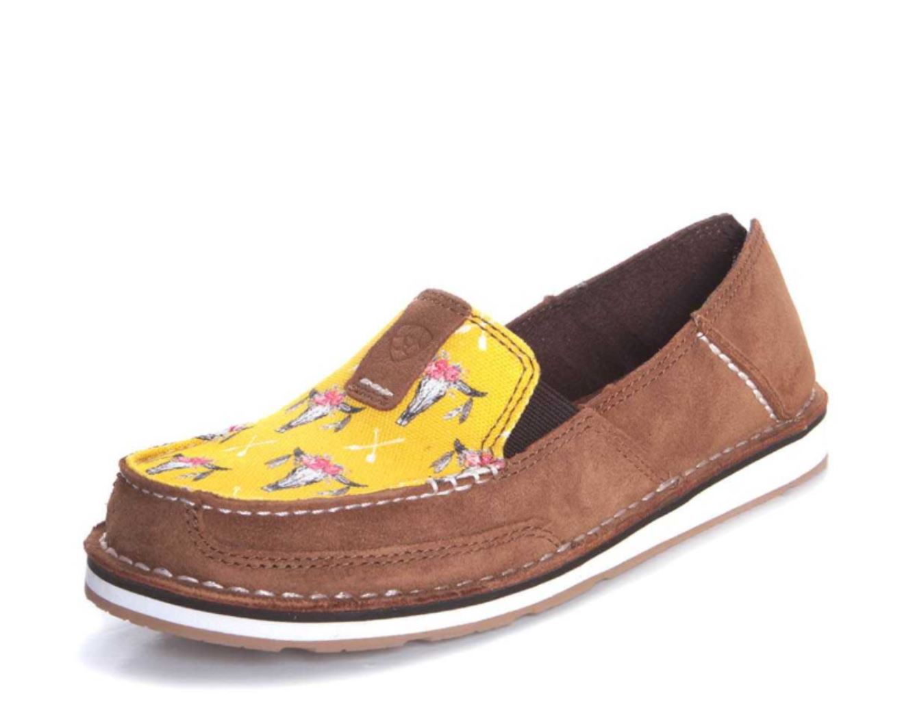 10031603 Ariat Womens Cruiser Chestnut Suede/Mustard Steerhead