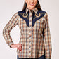 01-050-0024-3003 Roper Women's Karman Special Collection Plaid Brown