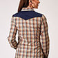 01-050-0024-3003 Roper Women's Karman Special Collection Plaid Brown