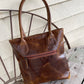 AE2543 Iker hide leather handbag Brown