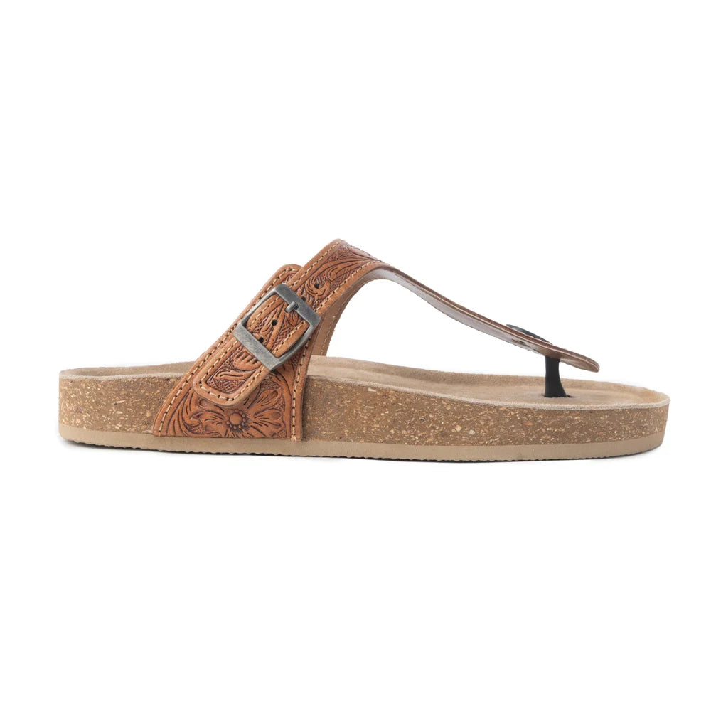 S-9667 Rosie Trail Hand-Tooled Sandal